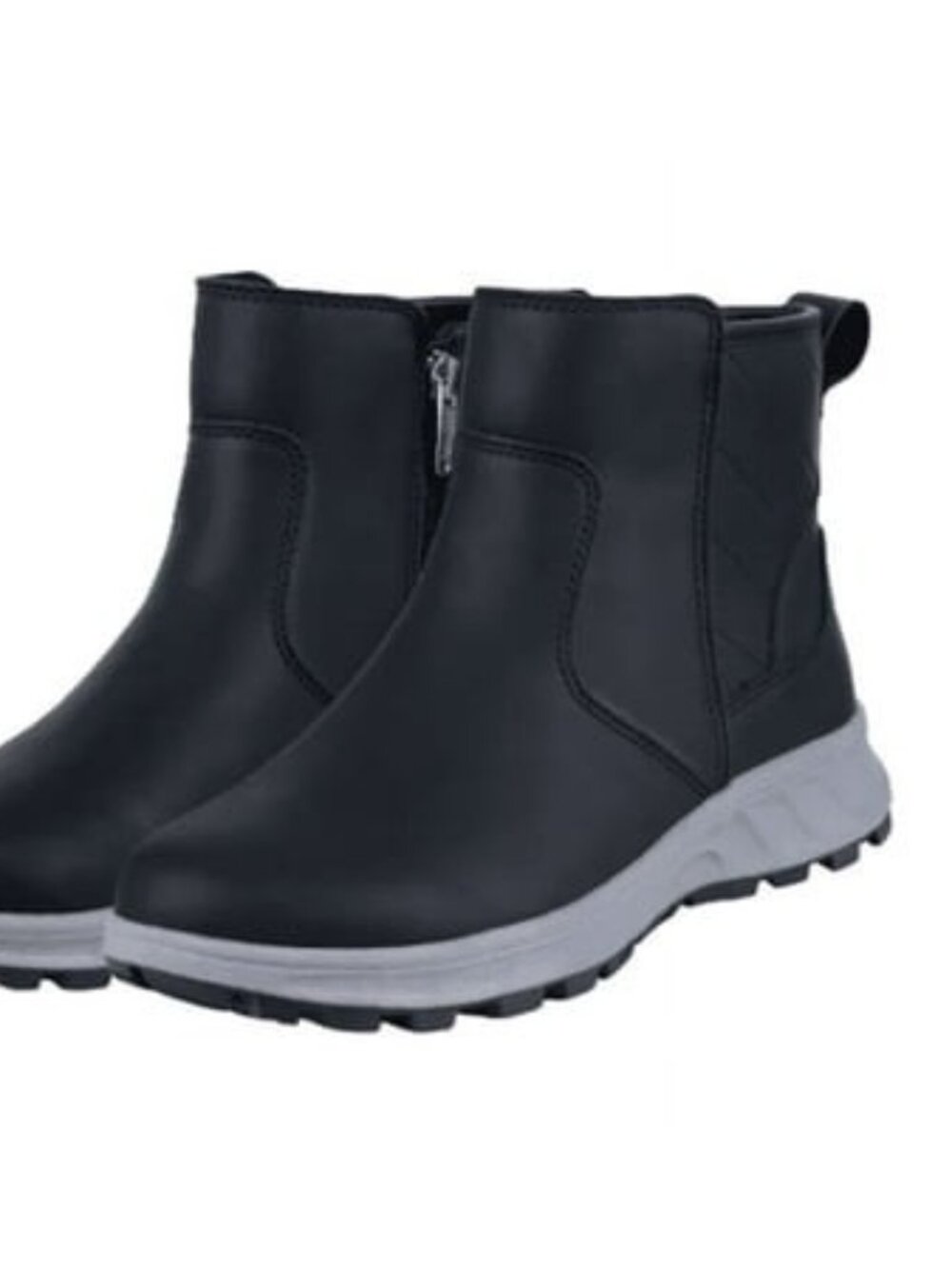 Women's Khombu Dusk All Weather Faux Fur Lined Ankle Boots - Black - 10 - NIB
